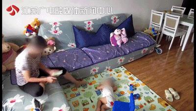 【要紧】掌掴、鞋底抽脸…3分钟时间，保姆殴打两岁男童10多次