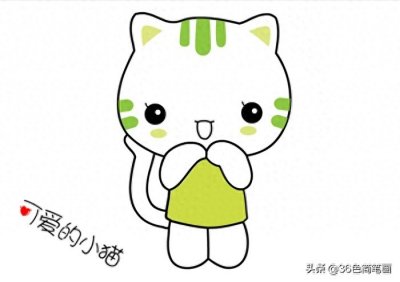 ​我们一起学猫叫，一起喵喵喵！可爱的儿童简笔画教程，宝妈收藏啦