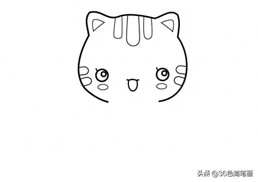 我们一起学猫叫，一起喵喵喵！可爱的儿童简笔画教程，宝妈收藏啦