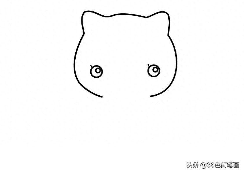 我们一起学猫叫，一起喵喵喵！可爱的儿童简笔画教程，宝妈收藏啦