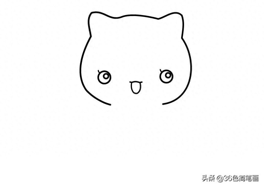 我们一起学猫叫，一起喵喵喵！可爱的儿童简笔画教程，宝妈收藏啦