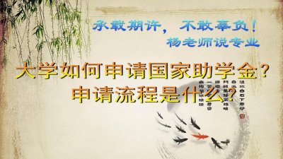 ​大学生如何申请国家助学金？申请流程是什么？
