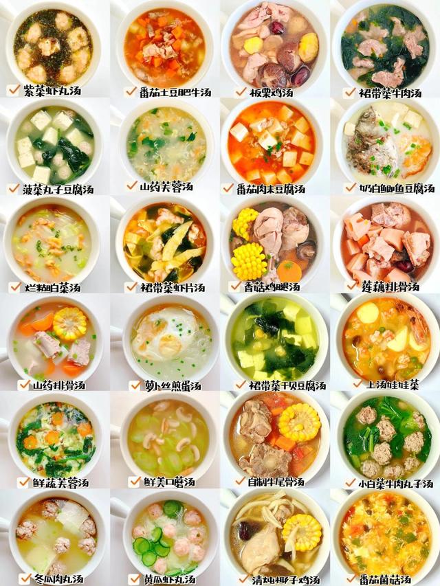 健康养胃汤食谱(24款养生养胃营养汤)(1)