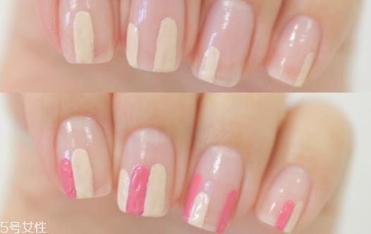 裸粉色条纹美甲教程 裸粉色条纹美甲样式 裸粉色条纹美甲教程 裸粉色条纹美甲样式