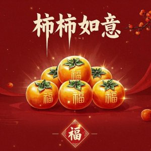 ​2025万事如意头像|吉祥如意，柿柿顺心，福禄生财，大吉大利