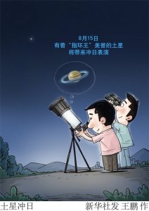 ​（图表·漫画）［星空有约］土星冲日