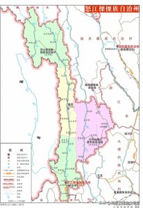​云南省怒江傈傈族自治州地图（含各区县）-高清版