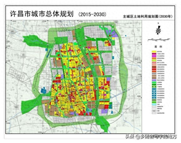 河南省——许昌市城市总体规划图(2015-2030)