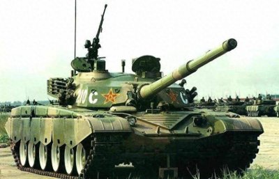 中国99式主战坦克，配备125毫米主导弹，功率达1500马力