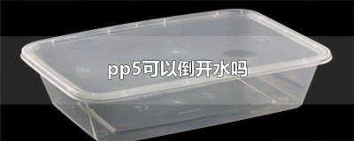 ​pp5可以倒开水吗
