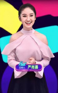 ​央视（三套）主持人严尚嘉；综艺圈黑马，甜美笑容背后的主持天才