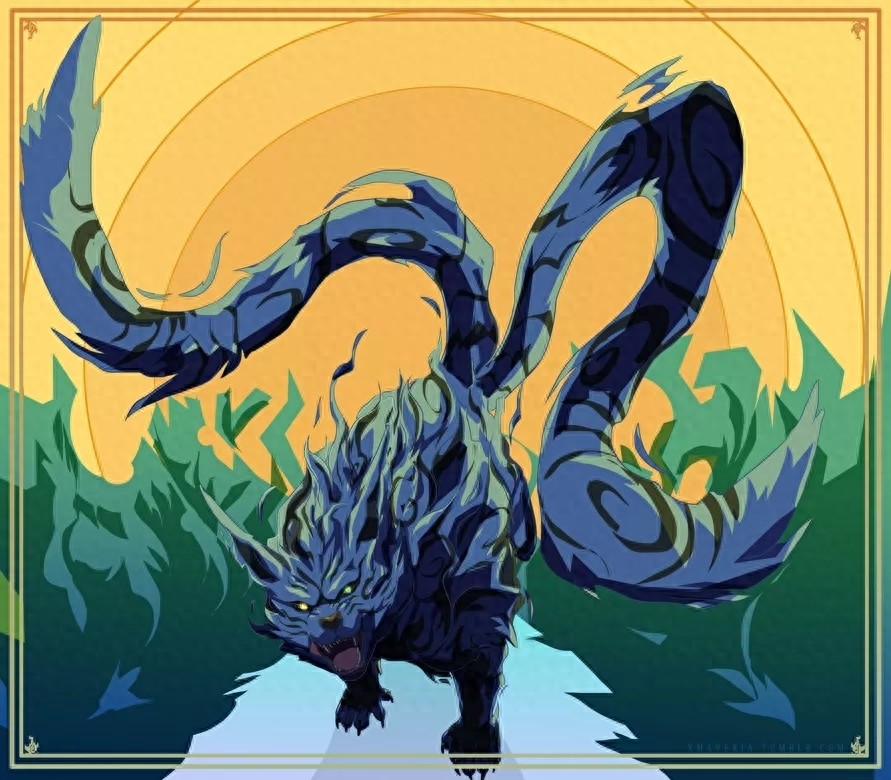 今天给大家带来了尾兽壁纸