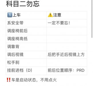 ​驾考科目二详解流程——看这一篇就够了！