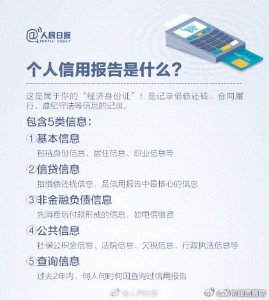 一处失信，处处受限！9图了解个人信用报告