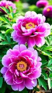 ​粉紫牡丹，柔美神秘，华贵非凡