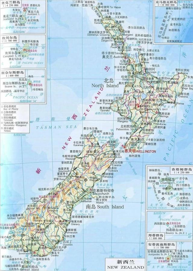 新西兰详细景点地图高清(世界旅游地图揽胜)(2)