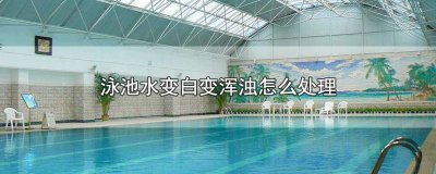​泳池水变白变浑浊怎么处理